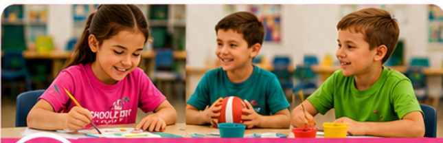 Children taking part in an after school club activity